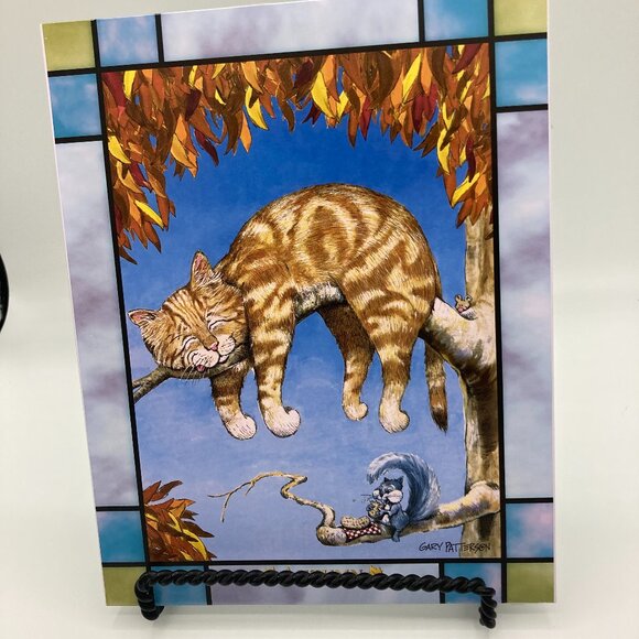 3 GARY PATTERSON ART ON GLASS PAINTINGS - Picture 3 of 5